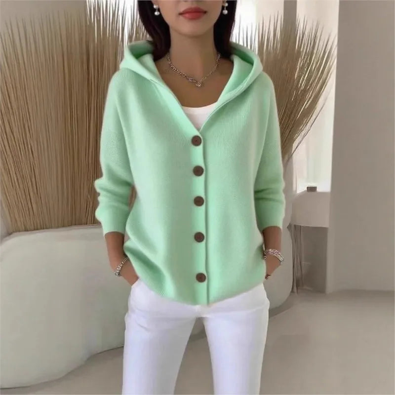 © Wooléa - Cardigan con cappuccio