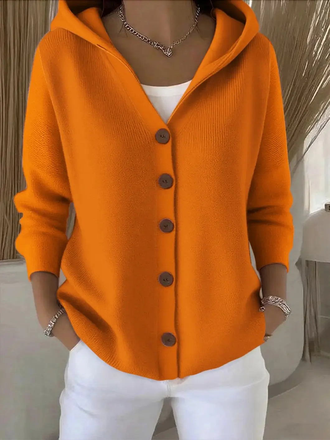© Wooléa - Cardigan con cappuccio