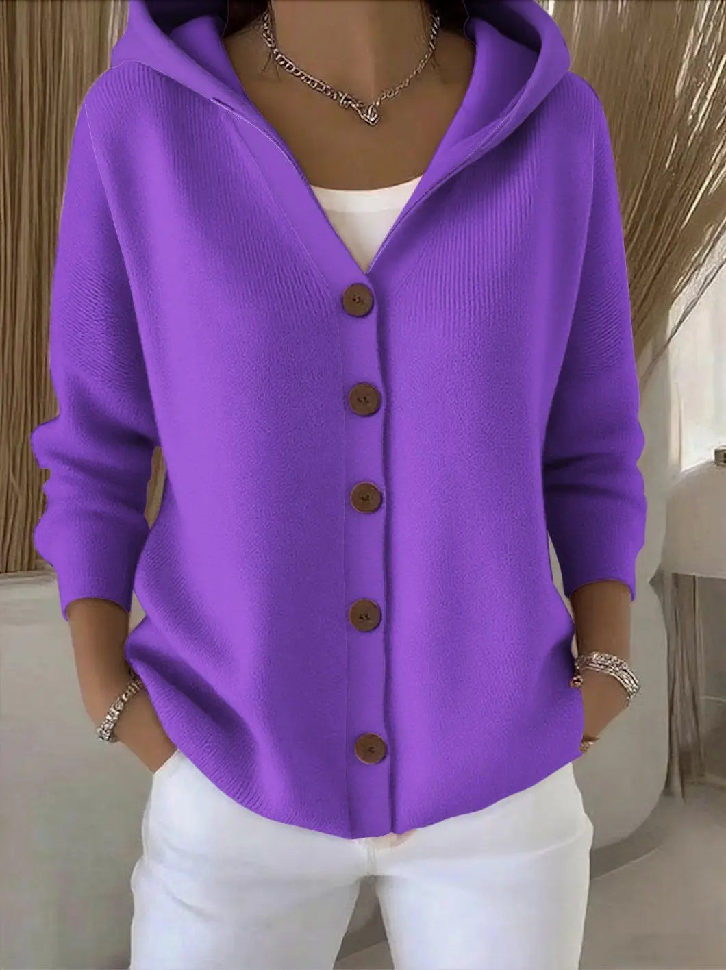 © Wooléa - Cardigan con cappuccio