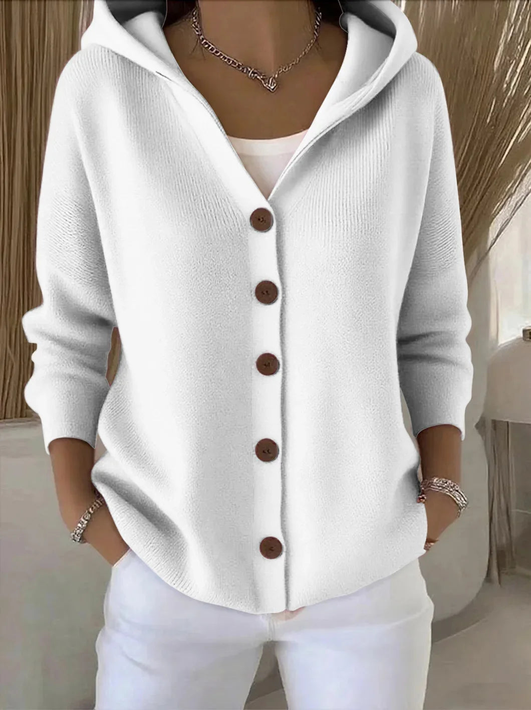 © Wooléa - Cardigan con cappuccio